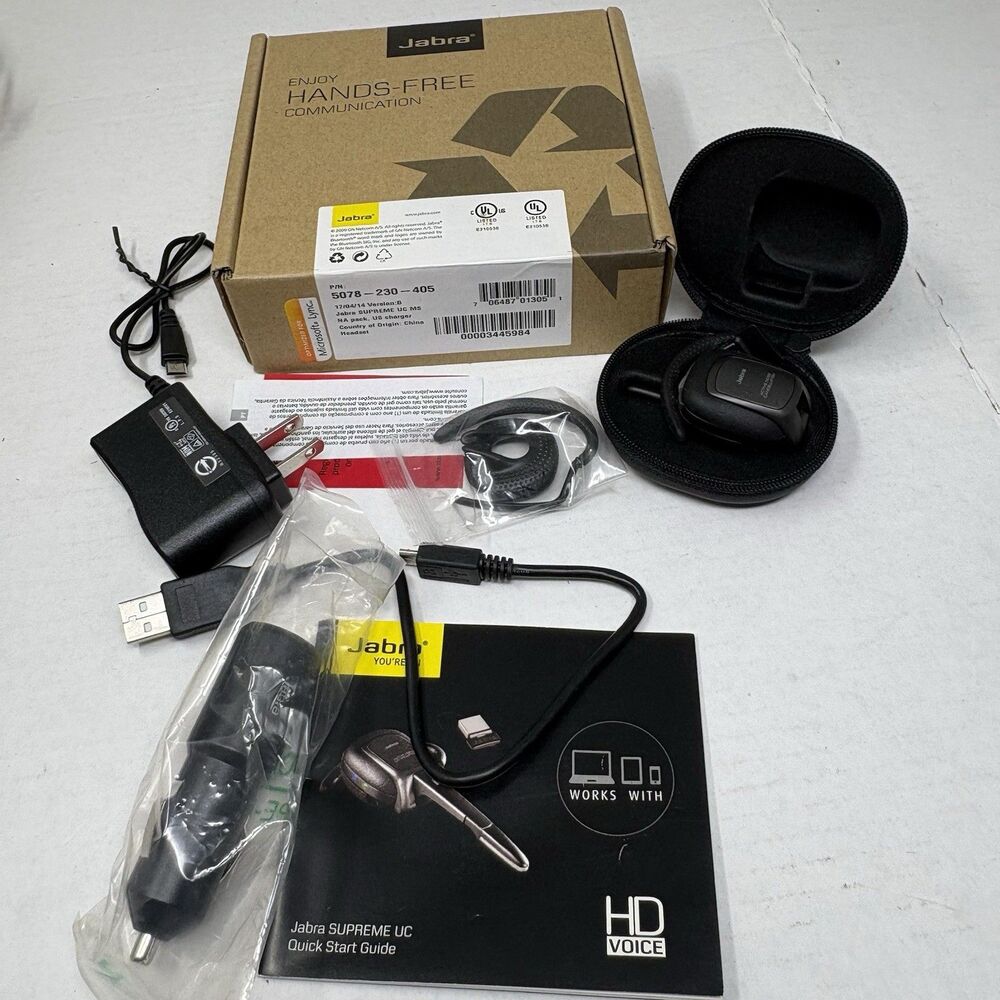 Jabra SUPREME UC MS Headset over-the-ear Bluetooth Wireless Active Noise Cancel